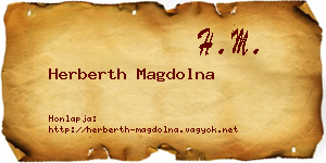Herberth Magdolna névjegykártya